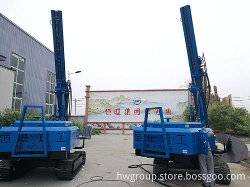 Solar Crawler Hydraulic Pile Driver Machine