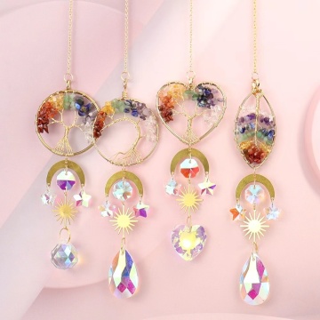 K9 Crystal Tree of Life Suncatcher - New Arrival Chakra Ornament