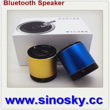 new arrival mini wireless stereo bluetooth speaker touch screen and music alarm clock LEEMAN
