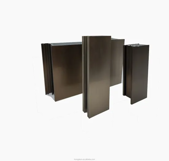 Customized 6063 T5 Aluminum Extrusion Sliding Window Profiles Anodized