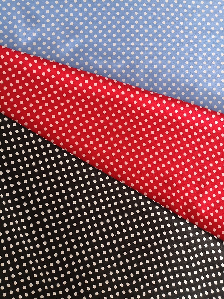 Dots Design Rayon Challis 30S Tela de impresión ligera