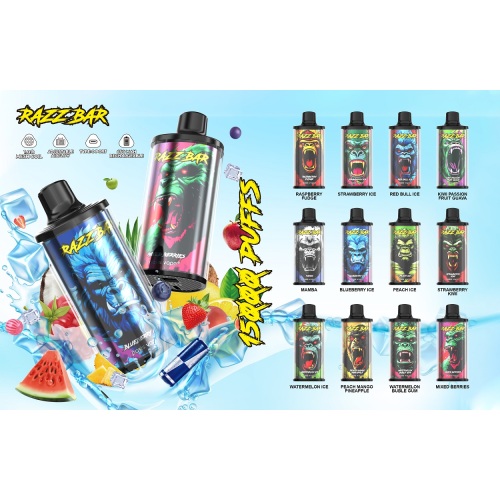 2025 Razz Bar 15k Puffs Rechargeable E-Cigarette