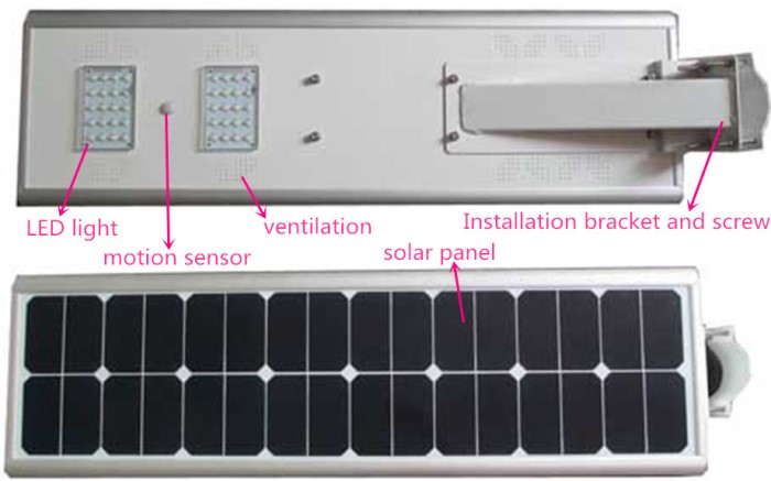 all in one solar street light