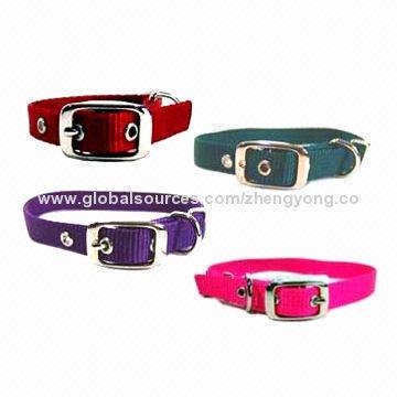 Soft Durable Nylon Collar Straps from China Wholesale with Candy Colors, Prompt Delivery