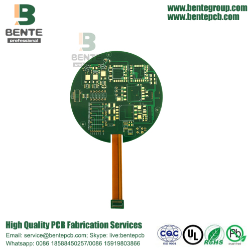 4 capas Rigid-Flex board ENIG Applications Industry Green