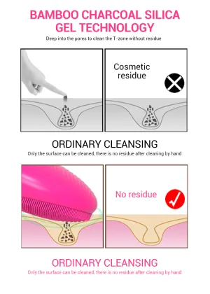 silicon facial cleansing brush facial scrub brush