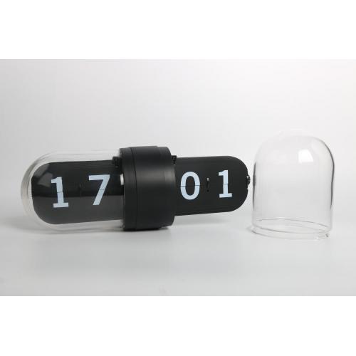 Black Capsule Mode Flip Desk Clock