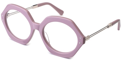C2 Acetate Optical Frame Pink Purple-Silver