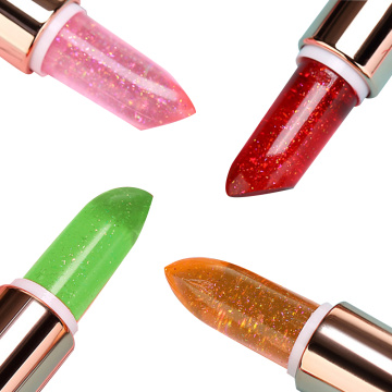 Pearlescent color changing lipstick