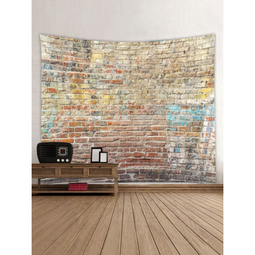 Colored Brick Wall Tapestry Stone Tapestry Wall Hanging Tapestry Polyester Print for Livingroom Bedroom Home Dorm Decor