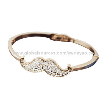 KeychainNew de cristal em forma de bigode de moda estilo coreano