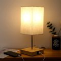 Touch Dimmable Bedside Lamp With USB Ports