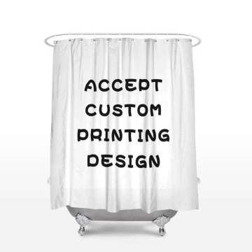 Wholesale Custom Printed Shower Curtain Polyester Waterproof Bathroom 3D Print Shower Curtains for Home