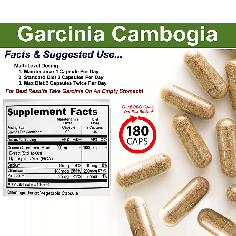 OEM/ODM Vegan Weight Loss Garcinia Cambogia capsules flat tummy garcinia cambogia slimming capsules