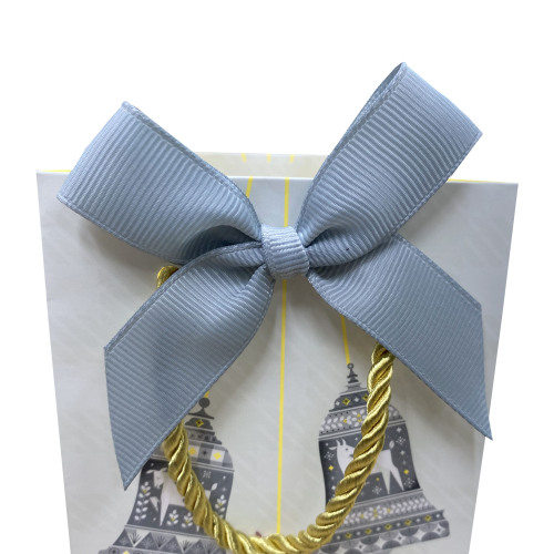 Custom LOGO paper card folding box with ribbon