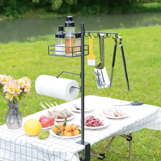 Barbecue Caddy Paper Towel Holder & Knife Holder Outdoor Grill Accessories Tools
