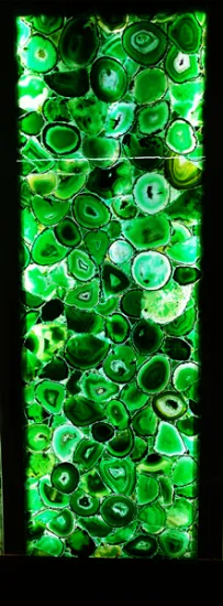 semiprecious stone green agate slab