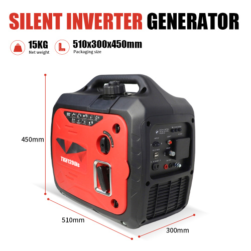 Generador de gasolina inversor silencioso portátil de 1kw