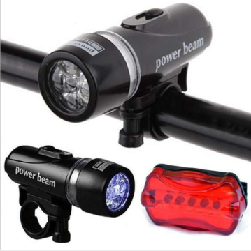 Factory Direct Sale: Bicycle Headlight & Rear Light - 5 LED