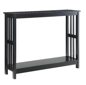 Elegant Couch Narrow Black Console Table