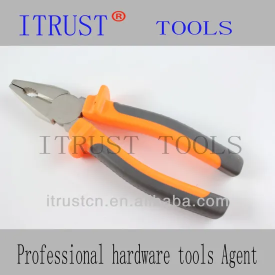 Good quality combination plier TPR plastic handle PL1045B