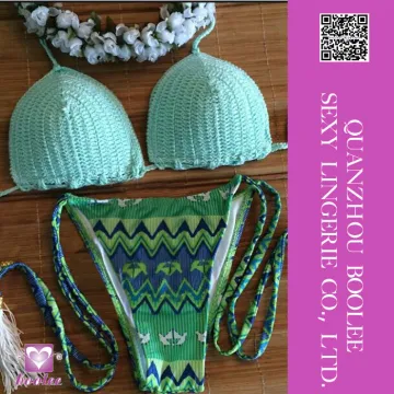 2016 Women Sexy Crochet Bikini Swimwear Knitted Bikini