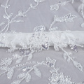 Delikat design Pärlstavar och paljetter Bridal Lace Embroidery