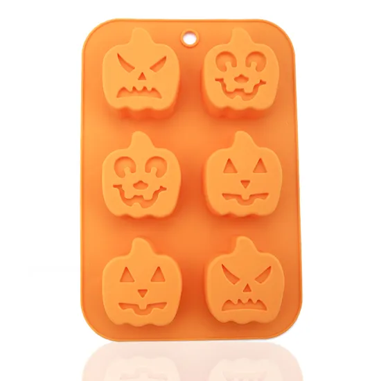 Halloween Pumpkin Bakeware: Non-Stick Silicone Cake Mold for Bread, Tray, and Biscuits