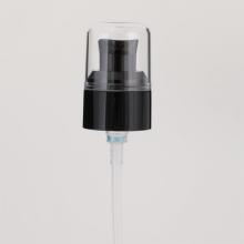 Bomba de tratamiento de plástico con cubierta transparente para crema
