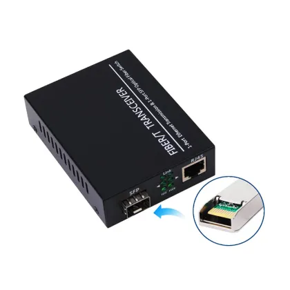 Gigabit SFP Optical Transceiver 10/100/1000M Fiber Optic Media Converter