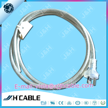 SAA Transparent Australian standard molded plug with screened lead