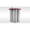 Metal pleated filter element