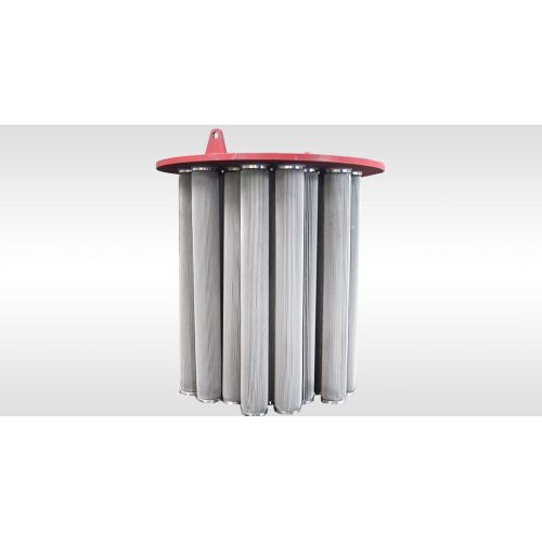 Metal pleated filter element
