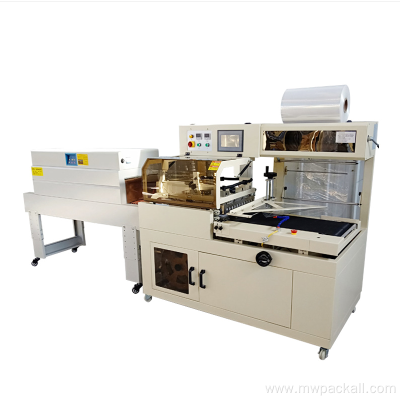 Automatic pe/pof plastic shrink wrapping packing machine