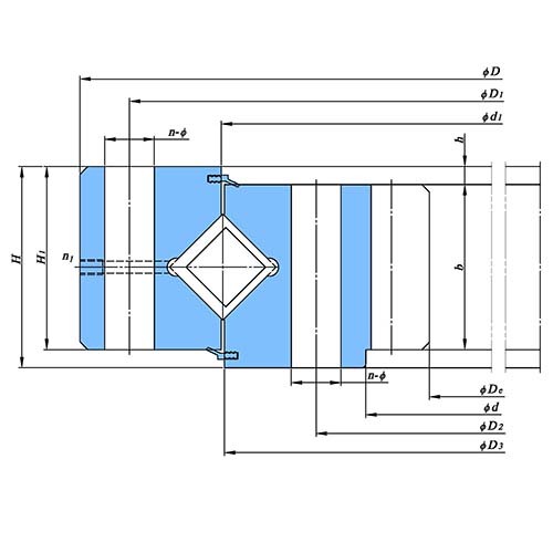 内环齿形交叉滚子转盘轴承