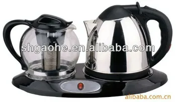 1.8L stainless steel Electric kettle with teapot /high quality teapots
