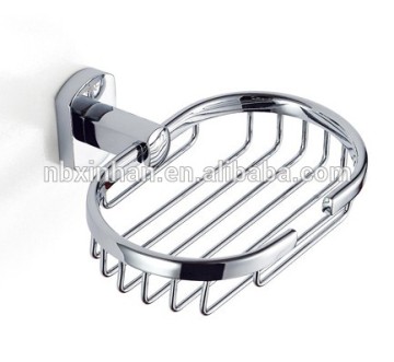 new design,wall mount,bathroom zinc alloy soap basket/chrome plating