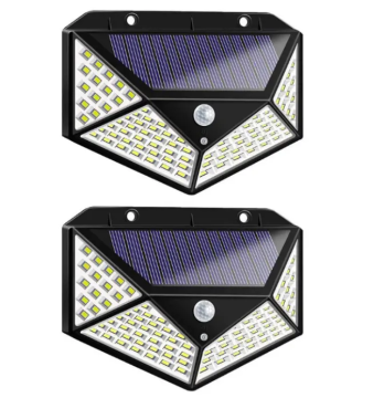 屋外の経路と街路照明用のソーラー駆動のRGB LEDウォールランプ