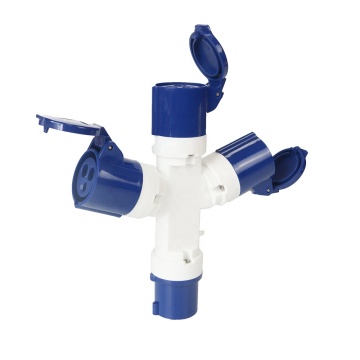 OHQ1234 16 Amp 3 Way Mains Splitter for Industrial Equipment