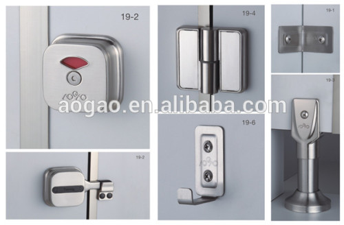 new design toilet partition zinc alloy accessories