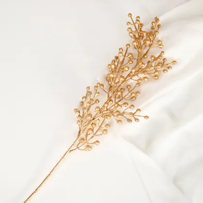 Golden Leaf Artificial Plant Bouquet for Events and Christmas Decor