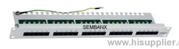 Cat3 25 Ports White Patch Panel , Patch Panel 