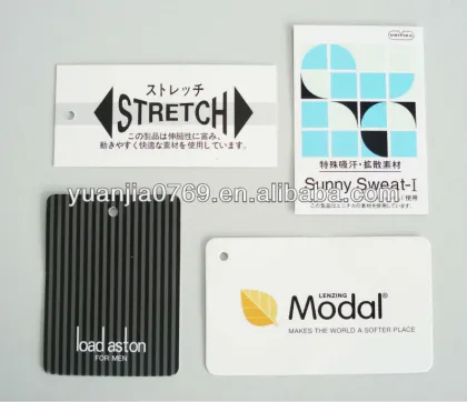 Fashion paper jeans/ garment hangtag