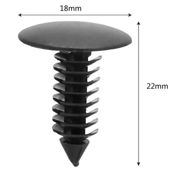 Plastic Fasteners for Car Bumpers and Fenders - Nylon Clips for Ford and Chrysler