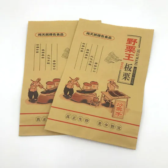 Popular new producing kraft paper bag paper kraft bag kraft stand up pouch