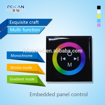 wall White black Touch panel RGB full color led controller