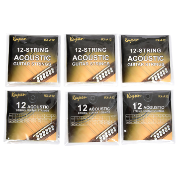 Strings de guitarra acústica de 12 cordas de 12 cordas (10-45)