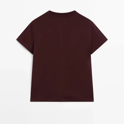 Women's American style casual, skin friendly cotton short sleeved T-shirt