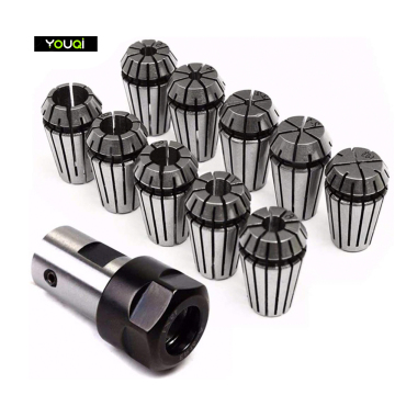 Tool Kit: YouQi Er16 Spring Collet, 8mm Extension Rod Holder, and Motor Shaft for CNC Milling, Lathe, and Engraving Machines