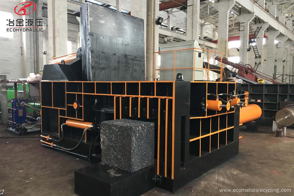 Hydraulic Automatic Side Push-out Metal Scrap Baling Machine